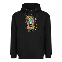 Black sunflower boho bull skull with hands Heavyweight Hoodie - RanaPortraitStore