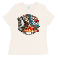 Bone All American Girl Ladies Tee - FaDigitalArtStudio