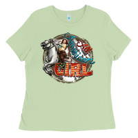 Matcha All American Girl Ladies Tee - FaDigitalArtStudio