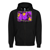 Black mardi gras background Zipper Hoodie - JahusDesignShop