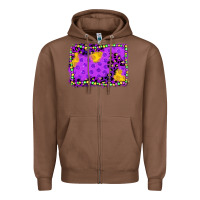 Chestnut mardi gras background Zipper Hoodie - JahusDesignShop