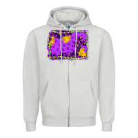 Dove Grey mardi gras background Zipper Hoodie - JahusDesignShop