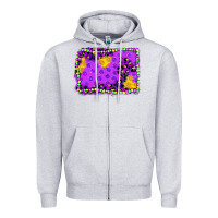 Heather Grey mardi gras background Zipper Hoodie - JahusDesignShop