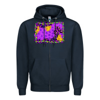 Navy mardi gras background Zipper Hoodie - JahusDesignShop