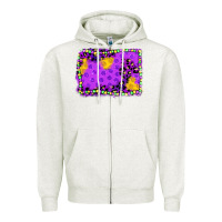 Oatmeal Heather mardi gras background Zipper Hoodie - JahusDesignShop