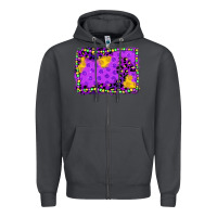 Smoke mardi gras background Zipper Hoodie - JahusDesignShop