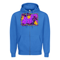 True Royal mardi gras background Zipper Hoodie - JahusDesignShop