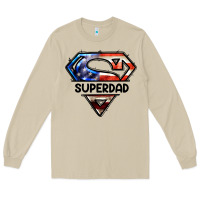 Mushroom American Super Dad Long Sleeve Tee - LillyAllenDesigns