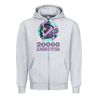 Heather Grey 20000 leagues under the sea   movie Zipper Hoodie - DesigneFamous