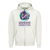 Oatmeal Heather 20000 leagues under the sea   movie Zipper Hoodie - DesigneFamous