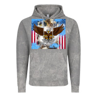 Cloud Rock America Eagle Vintage Hoodie - CowhideDigitalArt