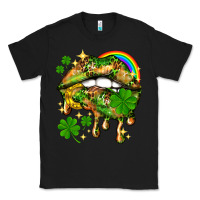 Black St. Patrick's Day lips Classic Tee - HowdyJamesFarm