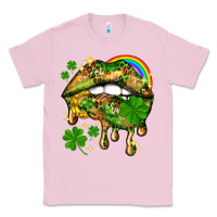 Bubblegum Pink St. Patrick's Day lips Classic Tee - HowdyJamesFarm