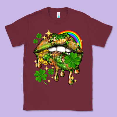 St. Patrick's Day Lips Classic Tee Designed By Howdyjamesfarm