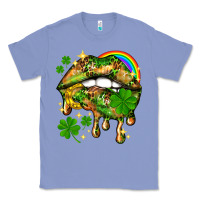 Colony Blue St. Patrick's Day lips Classic Tee - HowdyJamesFarm