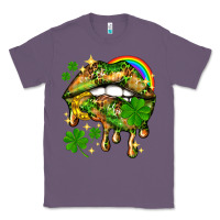 Lavender St. Patrick's Day lips Classic Tee - HowdyJamesFarm