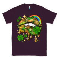 Plum St. Patrick's Day lips Classic Tee - HowdyJamesFarm
