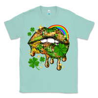 Seafoam St. Patrick's Day lips Classic Tee - HowdyJamesFarm