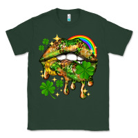 Sports Green St. Patrick's Day lips Classic Tee - HowdyJamesFarm
