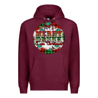 Burgundy Merry Drunk I'am Christmas Premium Hoodie - Artiststas