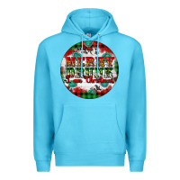 Ocean Blue Merry Drunk I'am Christmas Premium Hoodie - Artiststas