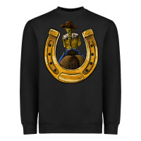 Black horseshoe and cowgirl Heavyweight Sweatshirt - JahusDesignShop