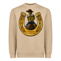 Horseshoe And Cowgirl Heavyweight Sweatshirt | Teevron