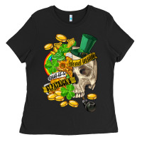 Black when you are dead inside but its st.patricks Ladies Tee - FaDigitalArtStudio