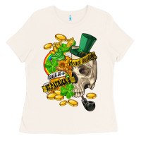 Bone when you are dead inside but its st.patricks Ladies Tee - FaDigitalArtStudio
