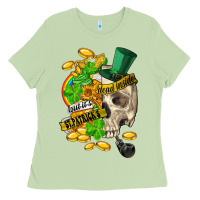 Matcha when you are dead inside but its st.patricks Ladies Tee - FaDigitalArtStudio