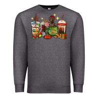 Charcoal Heather Christmas coffee cups with Labrador Premium Sweatshirt - RanaPortraitStore