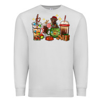 Dove Grey Christmas coffee cups with Labrador Premium Sweatshirt - RanaPortraitStore