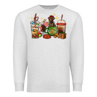 Oatmeal Heather Christmas coffee cups with Labrador Premium Sweatshirt - RanaPortraitStore