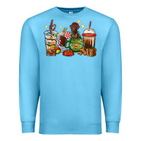 Ocean Blue Christmas coffee cups with Labrador Premium Sweatshirt - RanaPortraitStore