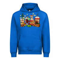 Cobalt Christmas coffee cups with Chihuahua Urban Hoodie - RanaPortraitStore