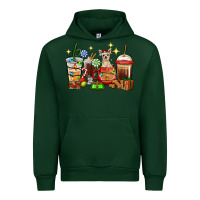 Forest Green Christmas coffee cups with Chihuahua Urban Hoodie - RanaPortraitStore