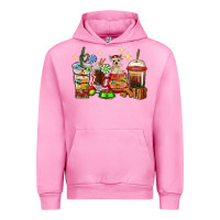 Fuchsia Pink Christmas coffee cups with Chihuahua Urban Hoodie - RanaPortraitStore