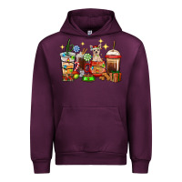 Mauve Wine Christmas coffee cups with Chihuahua Urban Hoodie - RanaPortraitStore