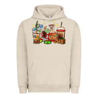 Pigment French Oak Christmas coffee cups with Chihuahua Urban Hoodie - RanaPortraitStore