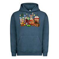 Pigment Midnight Navy Christmas coffee cups with Chihuahua Urban Hoodie - RanaPortraitStore