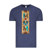 Vintage Denim american football with leopard pen wraps Vintage Tee - BundleAndBundleShop