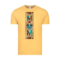 Vintage Mustard american football with leopard pen wraps Vintage Tee - BundleAndBundleShop