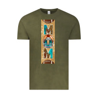 Vintage Olive american football with leopard pen wraps Vintage Tee - BundleAndBundleShop