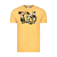 Vintage Mustard tenesse state cowhide serape cactus Vintage Tee - RanaPortraitStore
