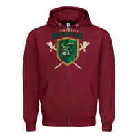 Burgundy sioux city musketeers Zipper Hoodie - DesigneFamous