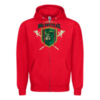 Red sioux city musketeers Zipper Hoodie - DesigneFamous