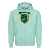 Seafoam sioux city musketeers Zipper Hoodie - DesigneFamous
