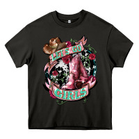 Asphalt Let's go Girl's Cowboy boots Heavy Core Tee - HowdyJamesFarm