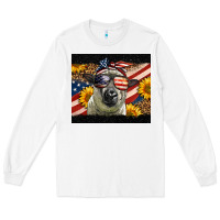 White Western 4th Of July Sheep Long Sleeve Tee - LillyAllenDesigns