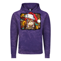 Cloud Purple Christmas Cow Vintage Hoodie - LillyAllenDesigns